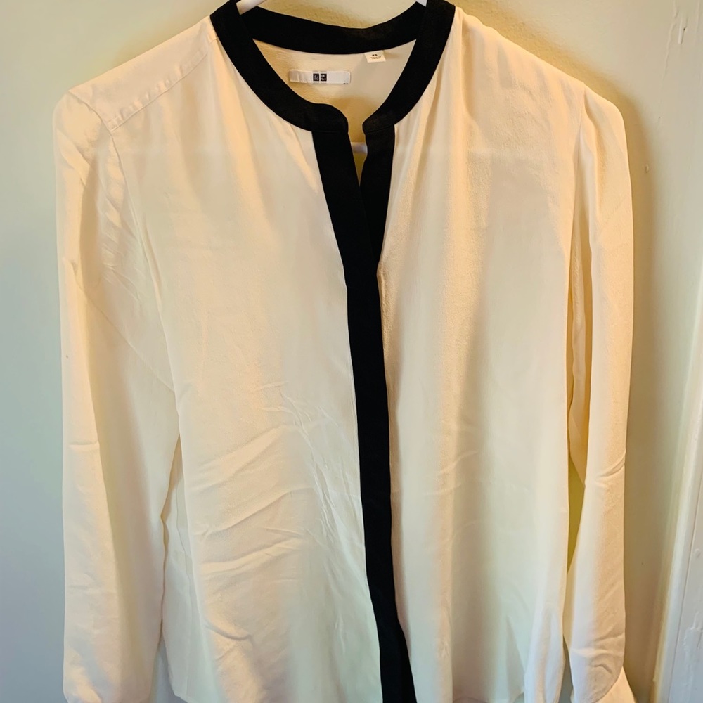 Uniqlo silk blouse